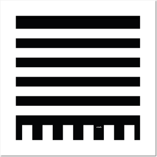 Black and white stripes Posters and Art